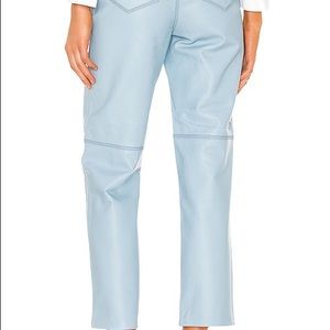 Song Of Style Bruni Blue Leather Pants 
